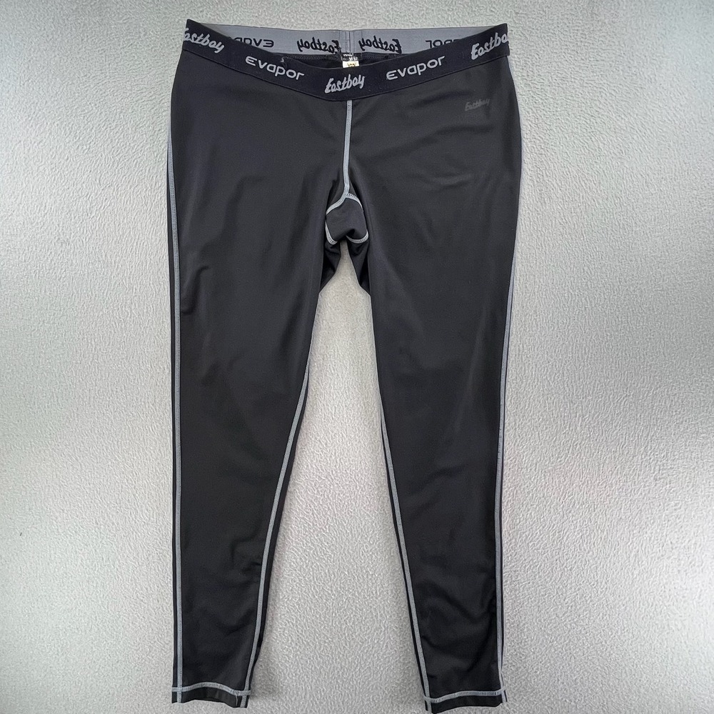 Eastbay Men Compression Leggings Polyester Spandex XL Black Evapor Activewear